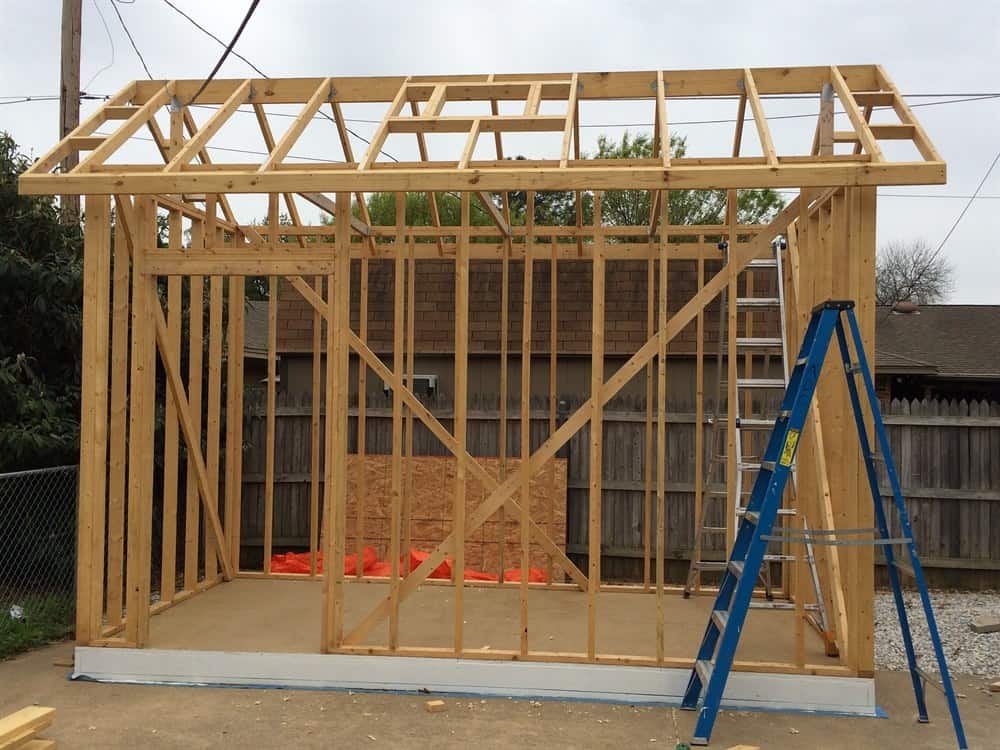 Using a concrete slab for your shed